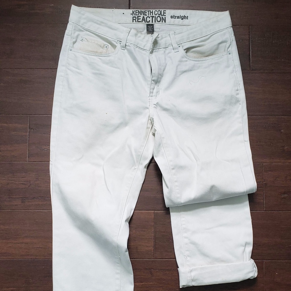 Men's white jeans